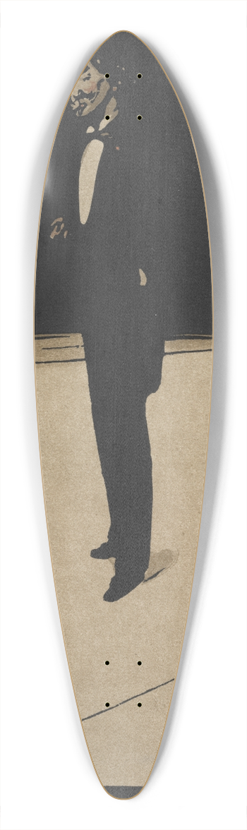 William Nicholson - James MacNeill Whistler 39.3 inch art pintail longboard deck