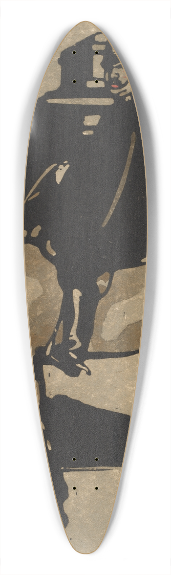 William Nicholson - Policeman 39.3 inch art pintail longboard deck