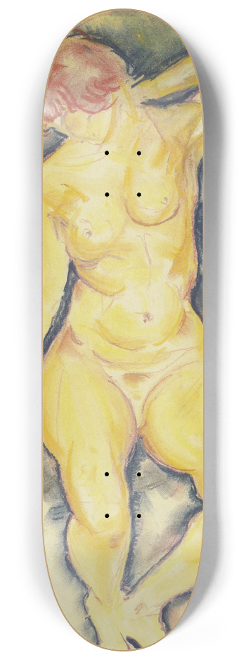 Hanns Ludwig Katz - Female nude 8.25 inch art skate deck
