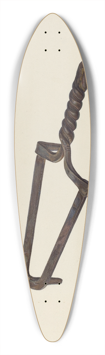 William O. Fletcher - Trivet 39.3 inch art pintail longboard deck