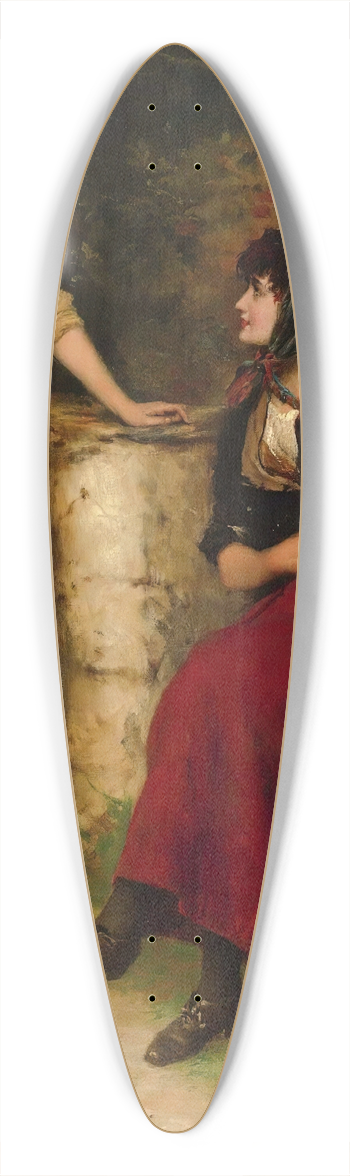 William Oliver - Sisterly Advice 39.3 inch art pintail longboard deck