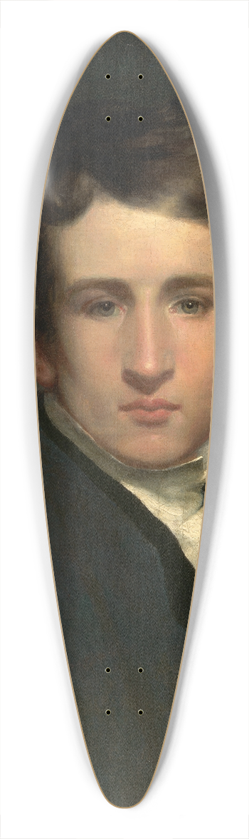 William Page - Self-Portrait 39.3 inch art pintail longboard deck