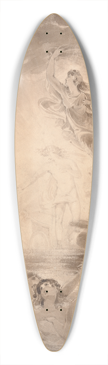William Pitts - Helios 39.3 inch art pintail longboard deck