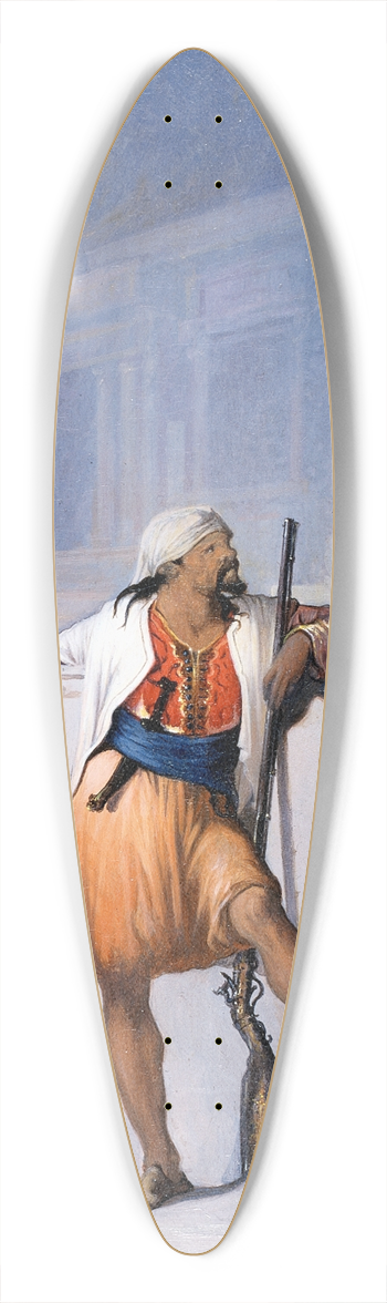 William Rimmer - The Sentry 39.3 inch art pintail longboard deck