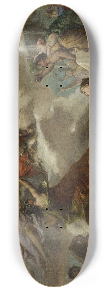 Alexis-Joseph Mazerolle - Le triomphe de Bacchus 8.25 inch art skate deck