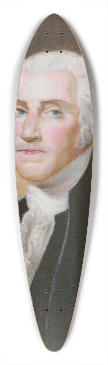William Russell Birch - George Washington 39.3 inch art pintail longboard deck