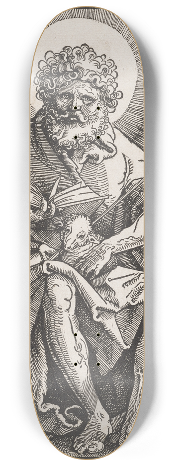 Hans Baldung - Der heilige Johannes der Tufer 8.25 inch art skate deck