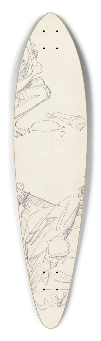 William Simpson - Musicians, Amritsar 39.3 inch art pintail longboard deck