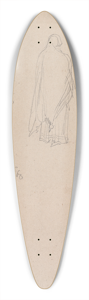 William Simpson - Sketch of Two Female Figures, Amritsar, 26 March 1860 39.3 inch art pintail longboard deck