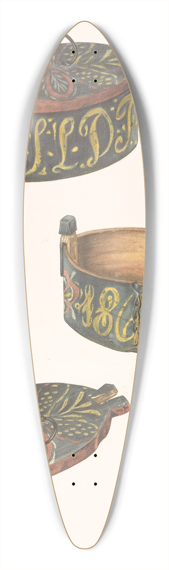 William Spiecker - Butter Box 39.3 inch art pintail longboard deck