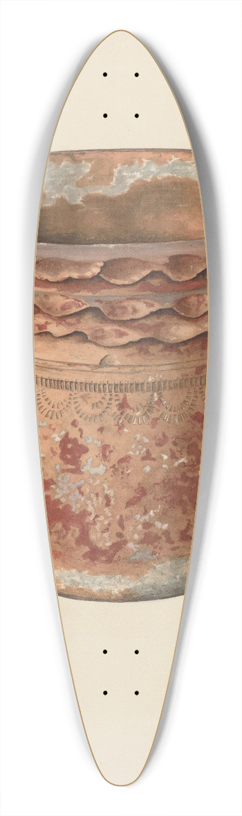 William Spiecker - Flower Pot 39.3 inch art pintail longboard deck