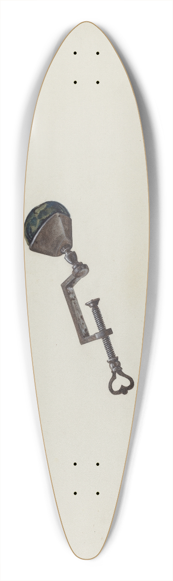 William Spiecker - Sewing Bird 39.3 inch art pintail longboard deck