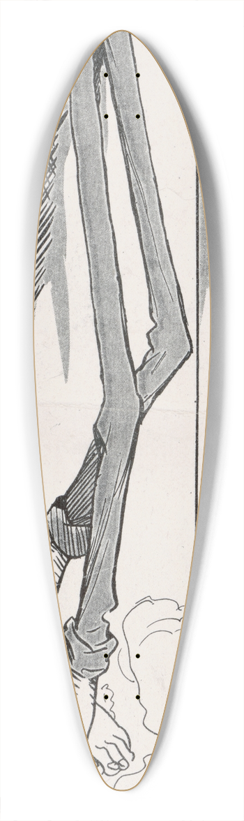 William Steinigans - Morning after such a headache 39.3 inch art pintail longboard deck