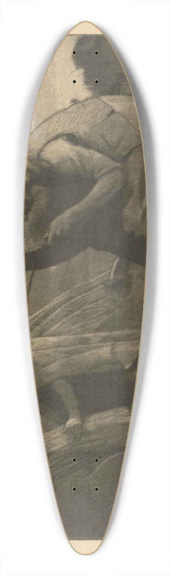 William Strang - The Seive Mender 39.3 inch art pintail longboard deck