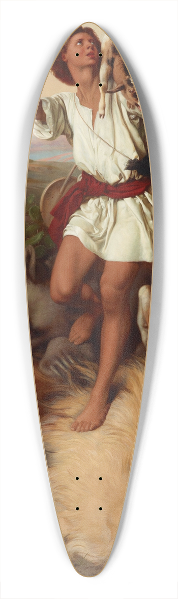 William Strutt - Davids first victory 39.3 inch art pintail longboard deck