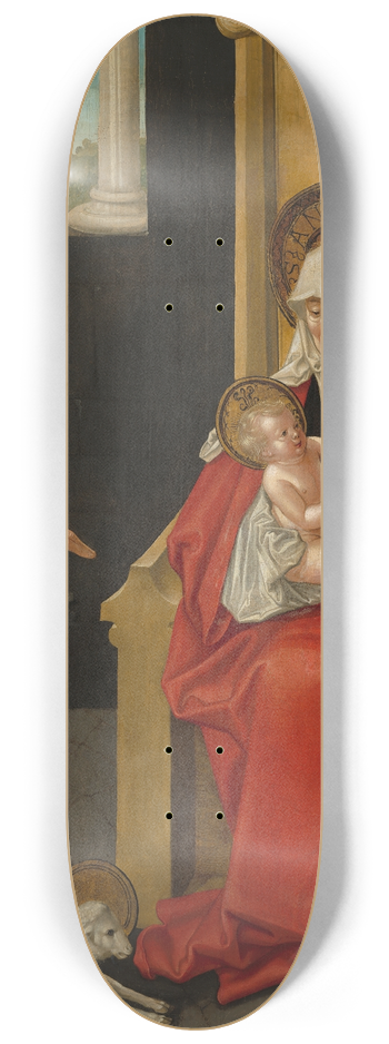 Hans Baldung - Saint Anne with the Christ Child, the Virgin and Saint John the Baptist 8.25 inch art skate deck