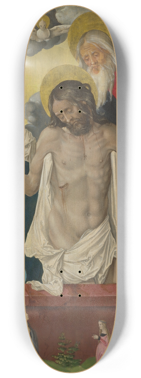 Hans Baldung - The Trinity and Mystic Piet 8.25 inch art skate deck
