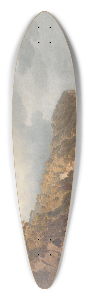 William Turner of Oxford - Clovelly, North Devon 39.3 inch art pintail longboard deck
