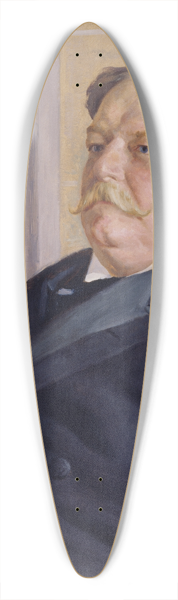 William Valentine Schevill - William Howard Taft 39.3 inch art pintail longboard deck