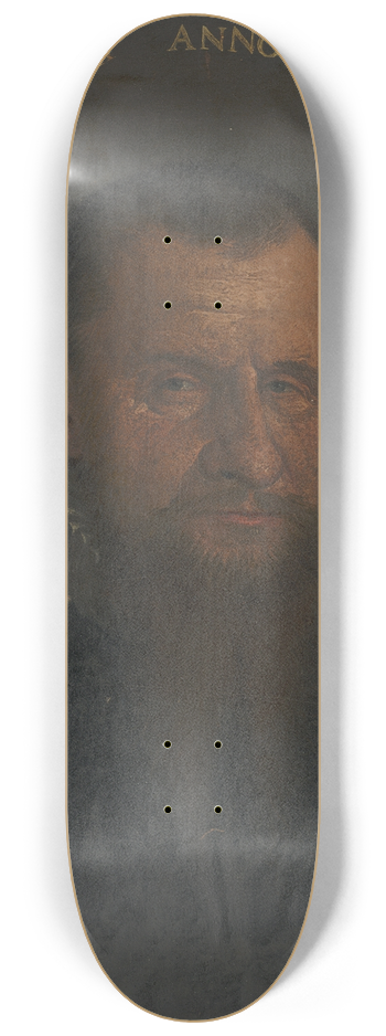 Hans Bock the Elder - Brustbildnis eines brtigen Mannes im Oval 8.25 inch art skate deck