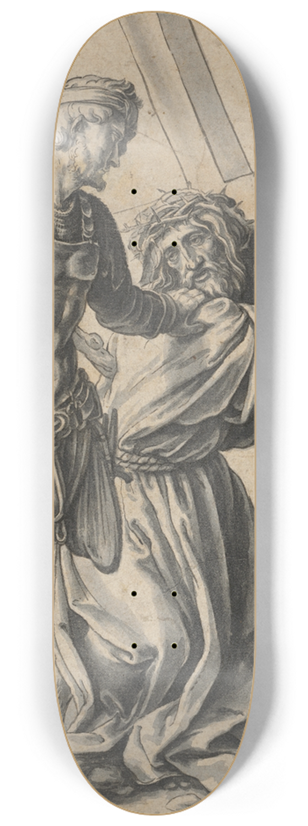 Hans Bock the Elder - Christi Kreuztragung 8.25 inch art skate deck