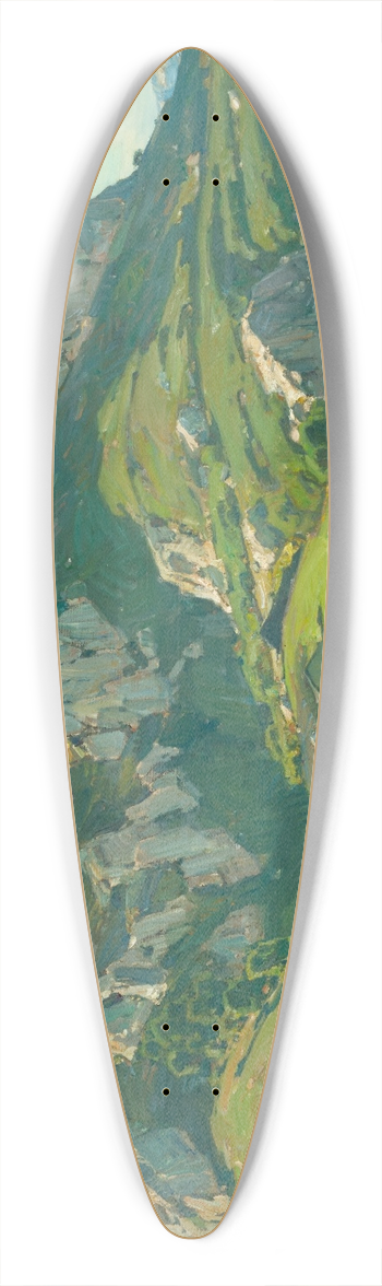 William Wendt - Where Natures God Hath Wrought William Wendt 39.3 inch art pintail longboard deck