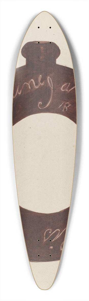 Willoughby Ions - Pottery Bottle 39.3 inch art pintail longboard deck