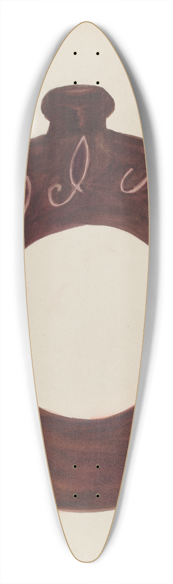Willoughby Ions - Pottery Bottle 39.3 inch art pintail longboard deck