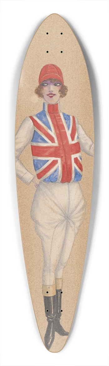 Will R. Barnes - 2-England 39.3 inch art pintail longboard deck