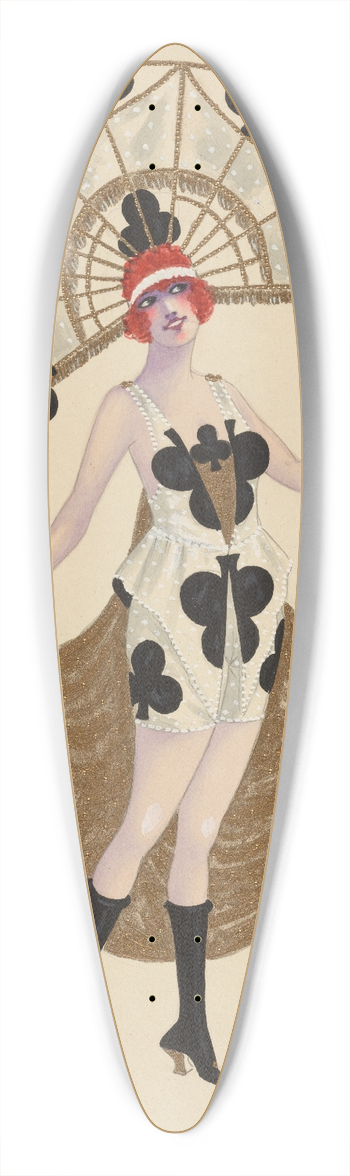 Will R. Barnes - 84-Clubs 39.3 inch art pintail longboard deck