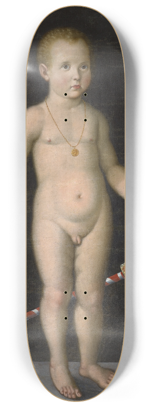 Hans Bock the Elder - Portrait of the three-year-old Felix Platter II. 8.25 inch art skate deck