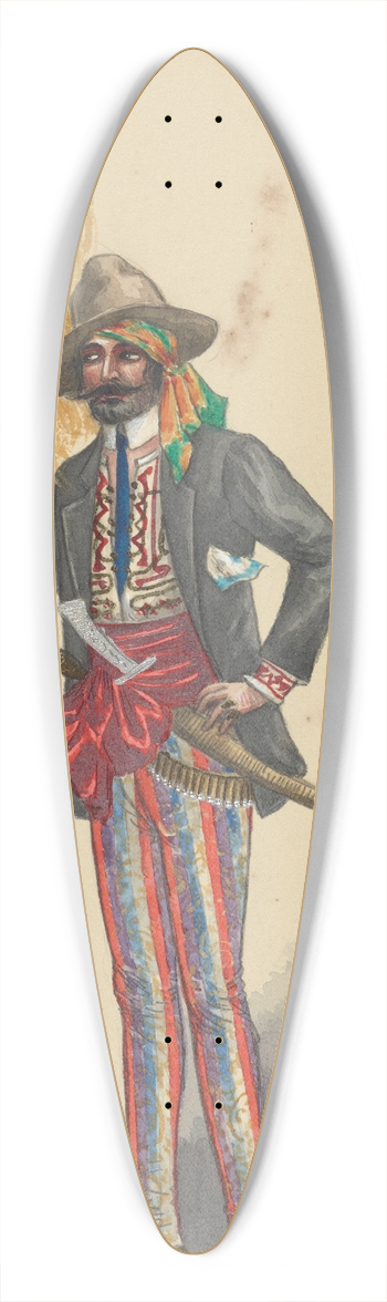 Will R. Barnes - Act I-Brigado 39.3 inch art pintail longboard deck
