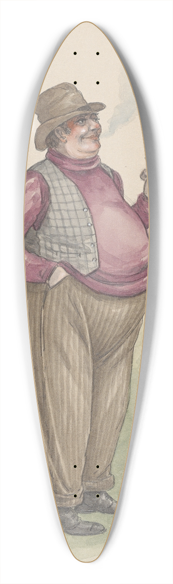 Will R. Barnes - A Townie 39.3 inch art pintail longboard deck