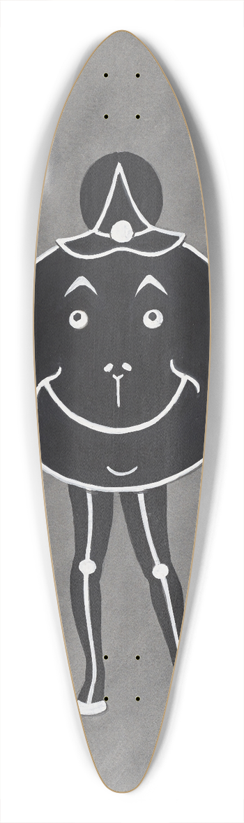 Will R. Barnes - Back of Good Days 39.3 inch art pintail longboard deck