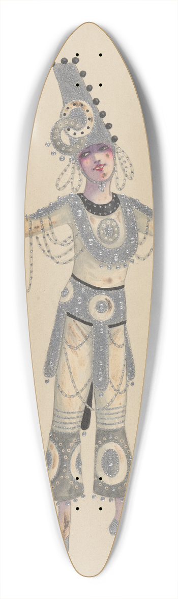 Will R. Barnes - Dancers-Boys 39.3 inch art pintail longboard deck