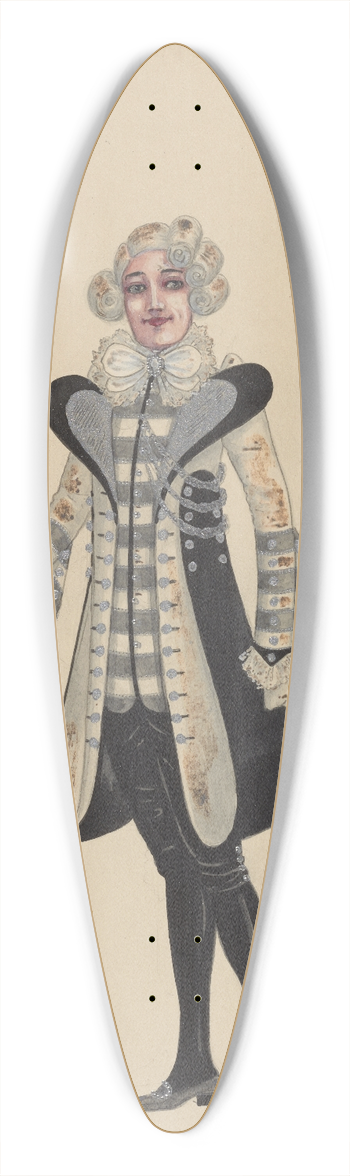 Will R. Barnes - Flunkies 39.3 inch art pintail longboard deck