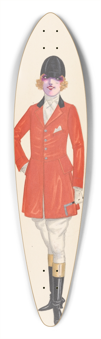 Will R. Barnes - Hunting, 10 39.3 inch art pintail longboard deck