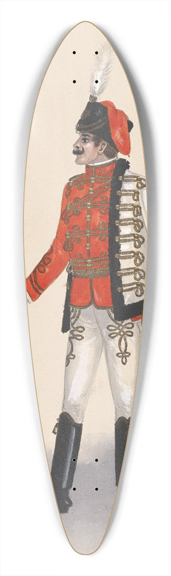 Will R. Barnes - Officer costume, 132 39.3 inch art pintail longboard deck