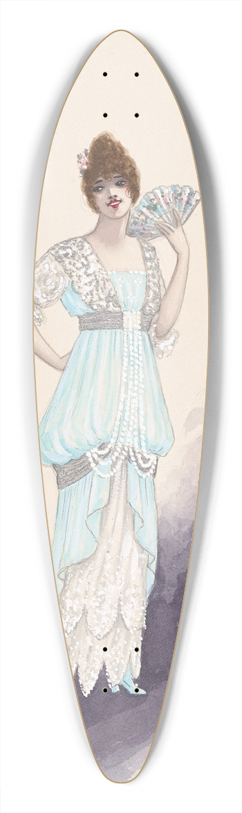 Will R. Barnes - Rosalie; Act II 39.3 inch art pintail longboard deck