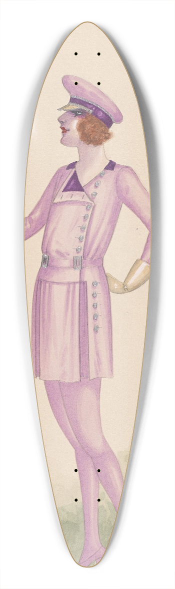 Will R. Barnes - The Chauffeurs, 15 39.3 inch art pintail longboard deck