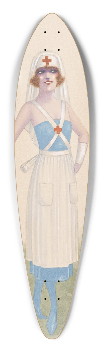 Will R. Barnes - The Nurses, 70 39.3 inch art pintail longboard deck