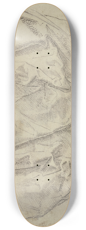 Hans Brosamer - A pleated cloth 8.25 inch art skate deck