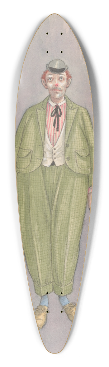 Will R. Barnes - Vaudeville, 7 39.3 inch art pintail longboard deck