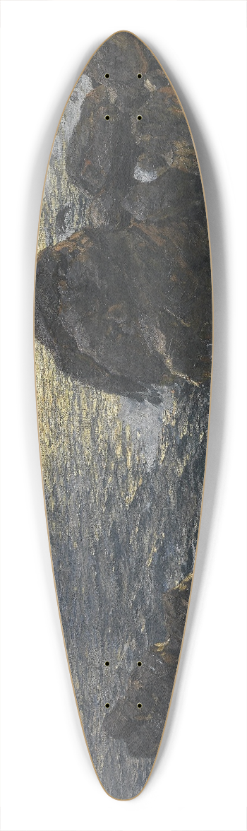 Willy Hamacher - Meeresweite 39.3 inch art pintail longboard deck