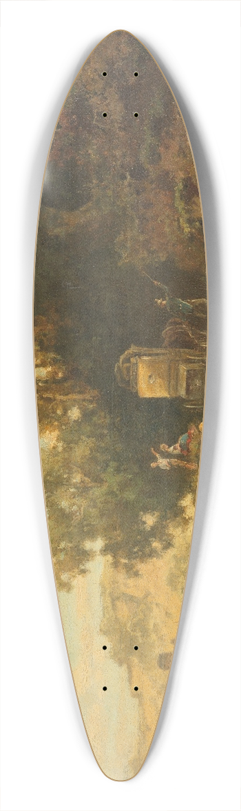 Willy Moralt - Die Post 39.3 inch art pintail longboard deck