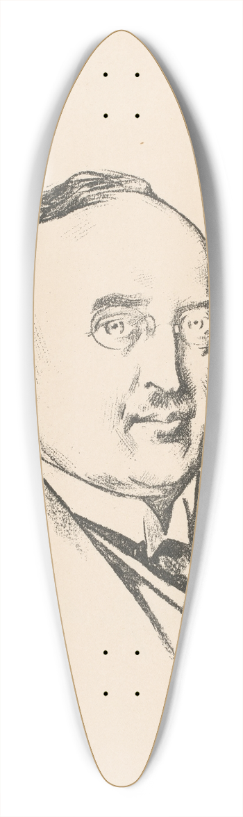 Willy Sluiter - Portret van Hendrik Gerrit van Wijngaarden 39.3 inch art pintail longboard deck