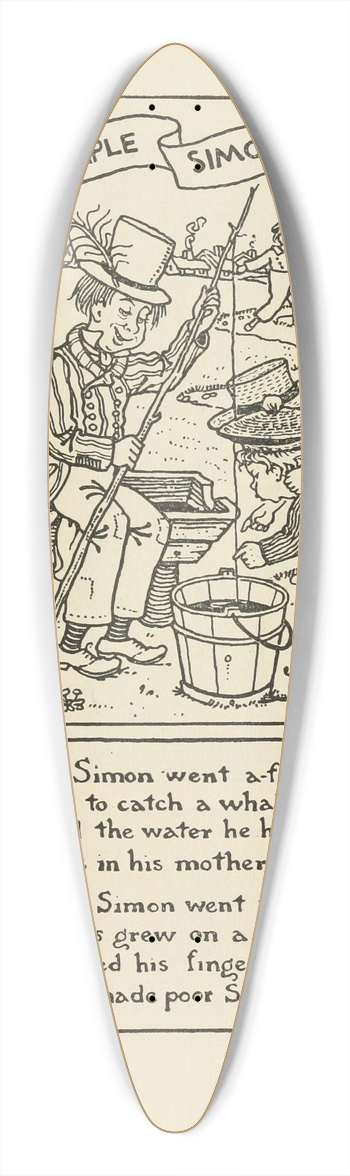 Winifred Smith - Simple Simon concluded 39.3 inch art pintail longboard deck