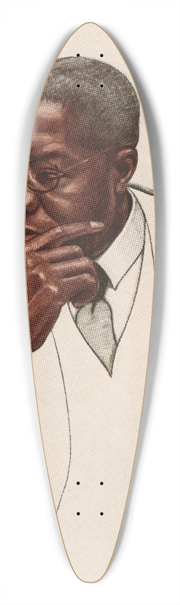 Winold Reiss - Robert Russa Moton 39.3 inch art pintail longboard deck