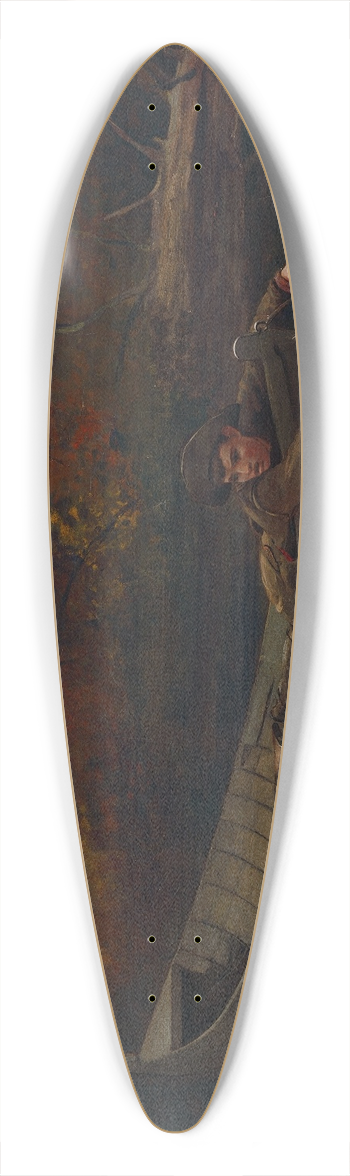Winslow Homer - Hound and Hunter 39.3 inch art pintail longboard deck