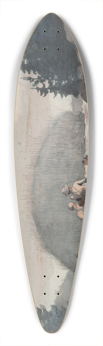 Winslow Homer - IleMalin 39.3 inch art pintail longboard deck